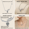 Silvme Bar Pendant Necklace with skin-friendly silver, refined 925 silver chain pendant necklace