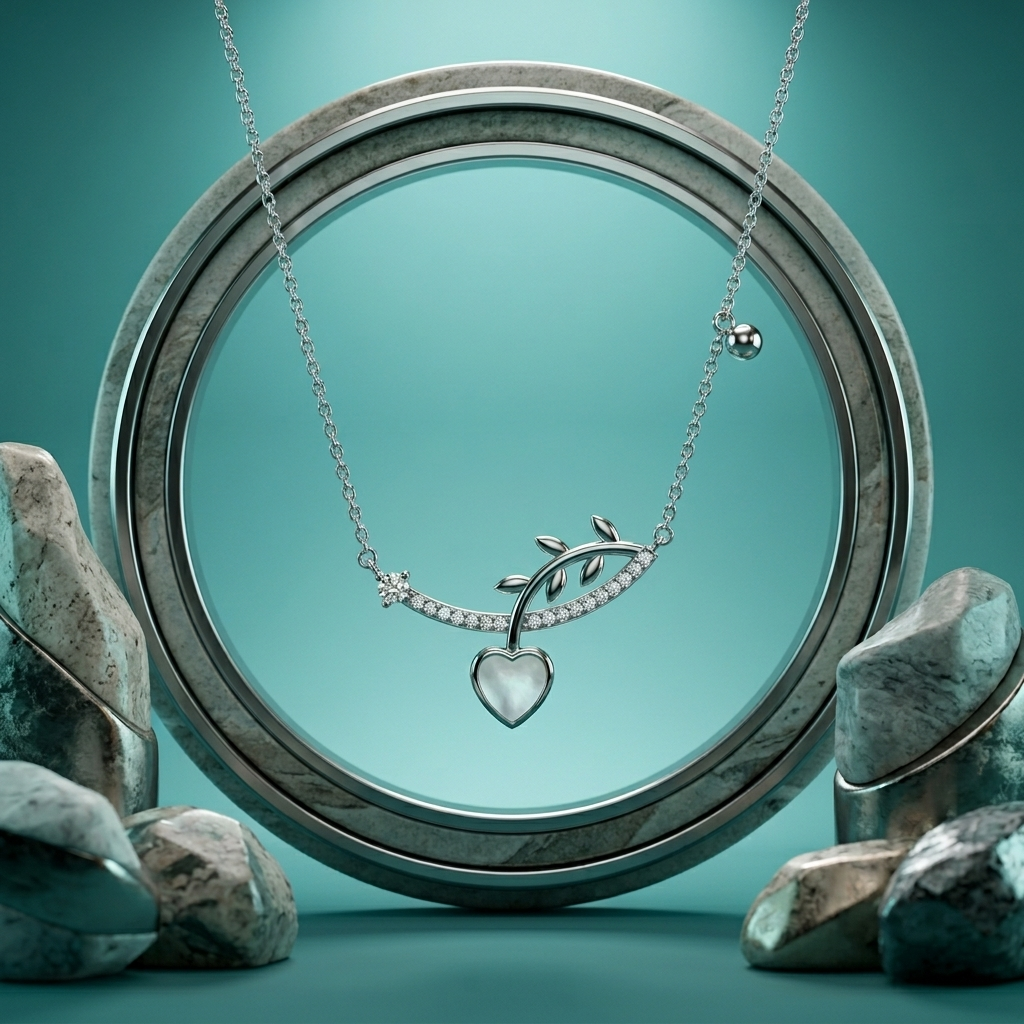 Smooth polished silver surface of the Silvme Bar Pendant Necklace, premium 925 sterling silver
