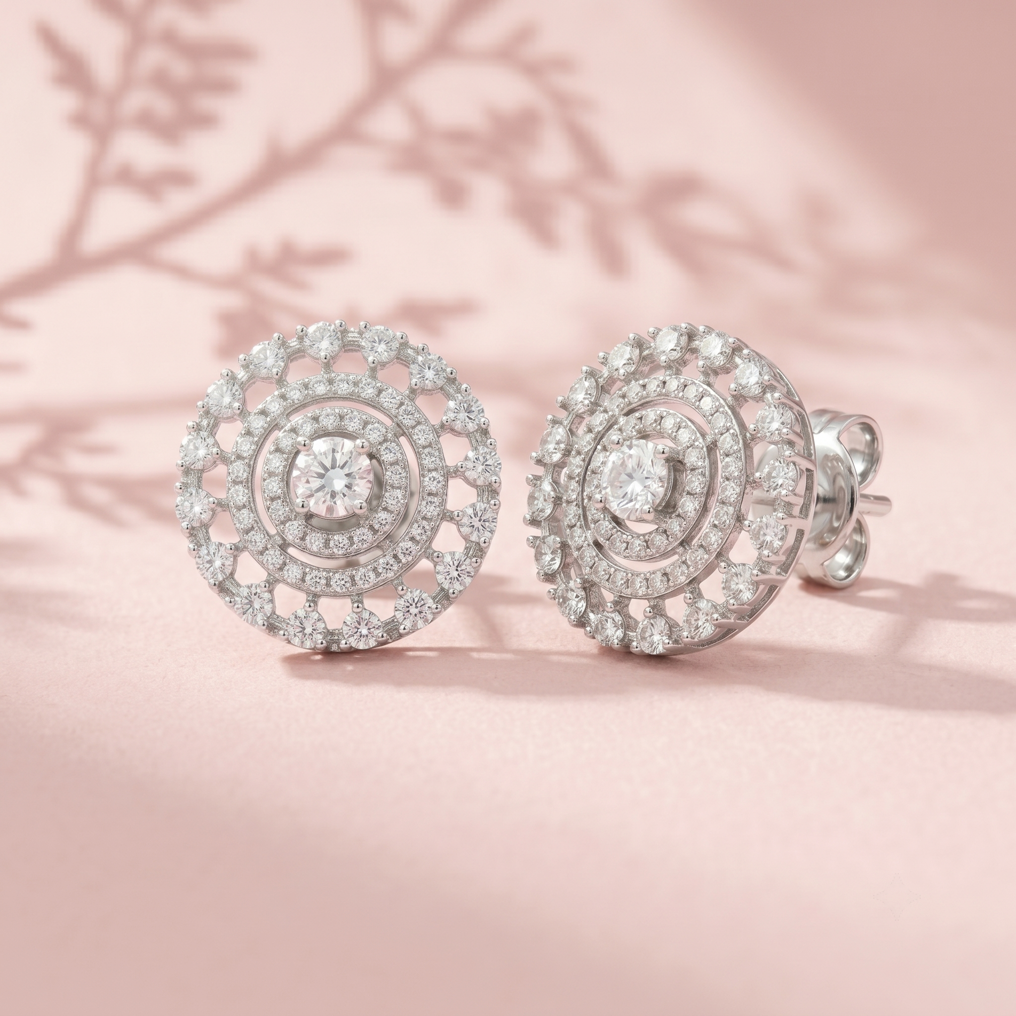 Silvme Pure 925 Sterling Silver Glamour Chandelier Crystal Drop Earrings for Women & Girls