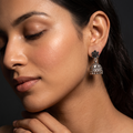 Traditional Oxidised Jhumka Earrings, additional product view 6