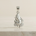 Silvme Ganesh Idol Pendant in 925 silver, styled for party wear, a graceful gift for her for women