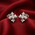 Ornate Floral Cross Stud Earrings, additional product view 5