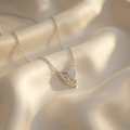 Smooth polished silver surface of the Silvme Heart Pendant Necklace, premium 925 sterling silver