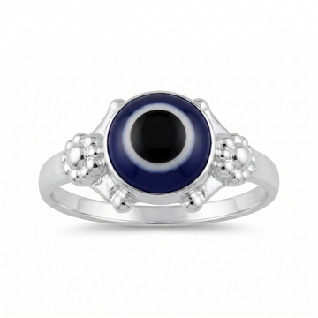 Silvme 925 Sterling Silver Evil Eye Ring for Women