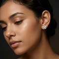 Butterfly Stone-Set Stud Earrings, additional product view 6