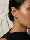Heart & Star Stone-Set Stud Earrings, additional product view 6
