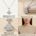 Silvme Planet & Star Pendant Necklace in 925 sterling silver, a fine pick as a Valentine gift