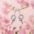 Serpent Snake Statement Stone-Set Drop Earrings, additional product view 7