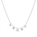 925 sterling silver Multi Disc Pendant Necklace by Silvme, an elegant accessory for her, minimal modern styling