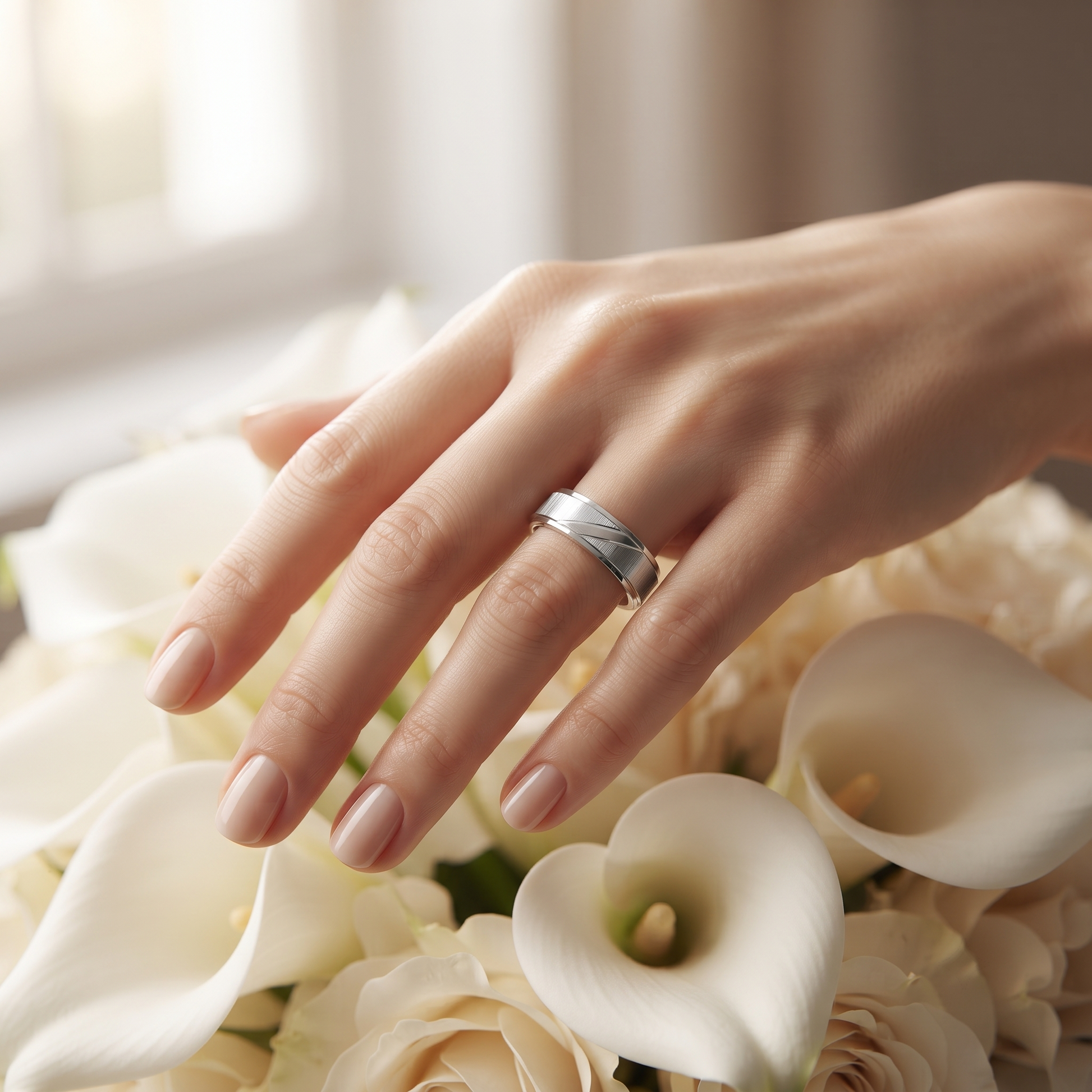 Silvme Boho Statement 925 sterling silver ring for women — top view