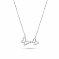 925 sterling silver Double Butterfly Pendant Necklace by Silvme, an elegant accessory for her
