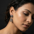 Mandala Disc Jhumka Earrings, additional product view 6