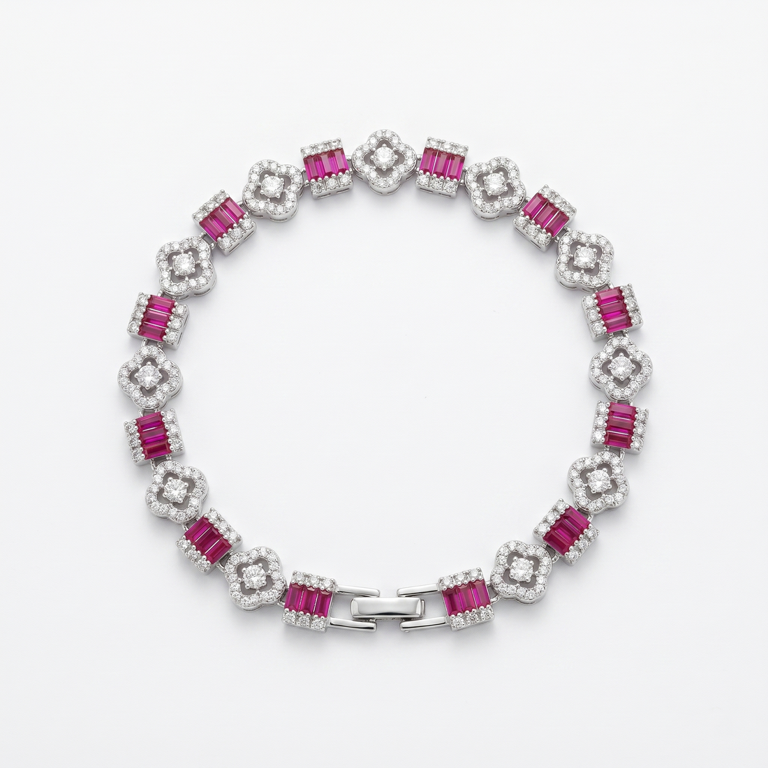 Silvme Cross Charm Bracelet, crafted in 925 sterling silver for women, timeless everyday elegance