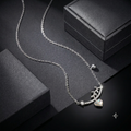 A giftable 925 silver chain pendant necklace â€“ the Silvme Bar Pendant Necklace, premium silver jewellery