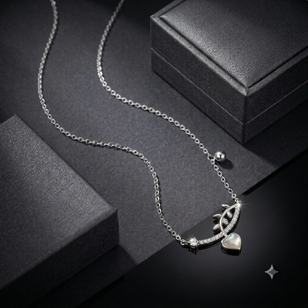 A giftable 925 silver chain pendant necklace â€“ the Silvme Bar Pendant Necklace, premium silver jewellery
