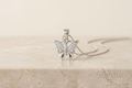 Silvme Pure 925 Sterling Silver Butterfly Wings Pendant for Women & Girls