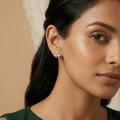 Bow Stone-Set Stud Earrings, additional product view 4