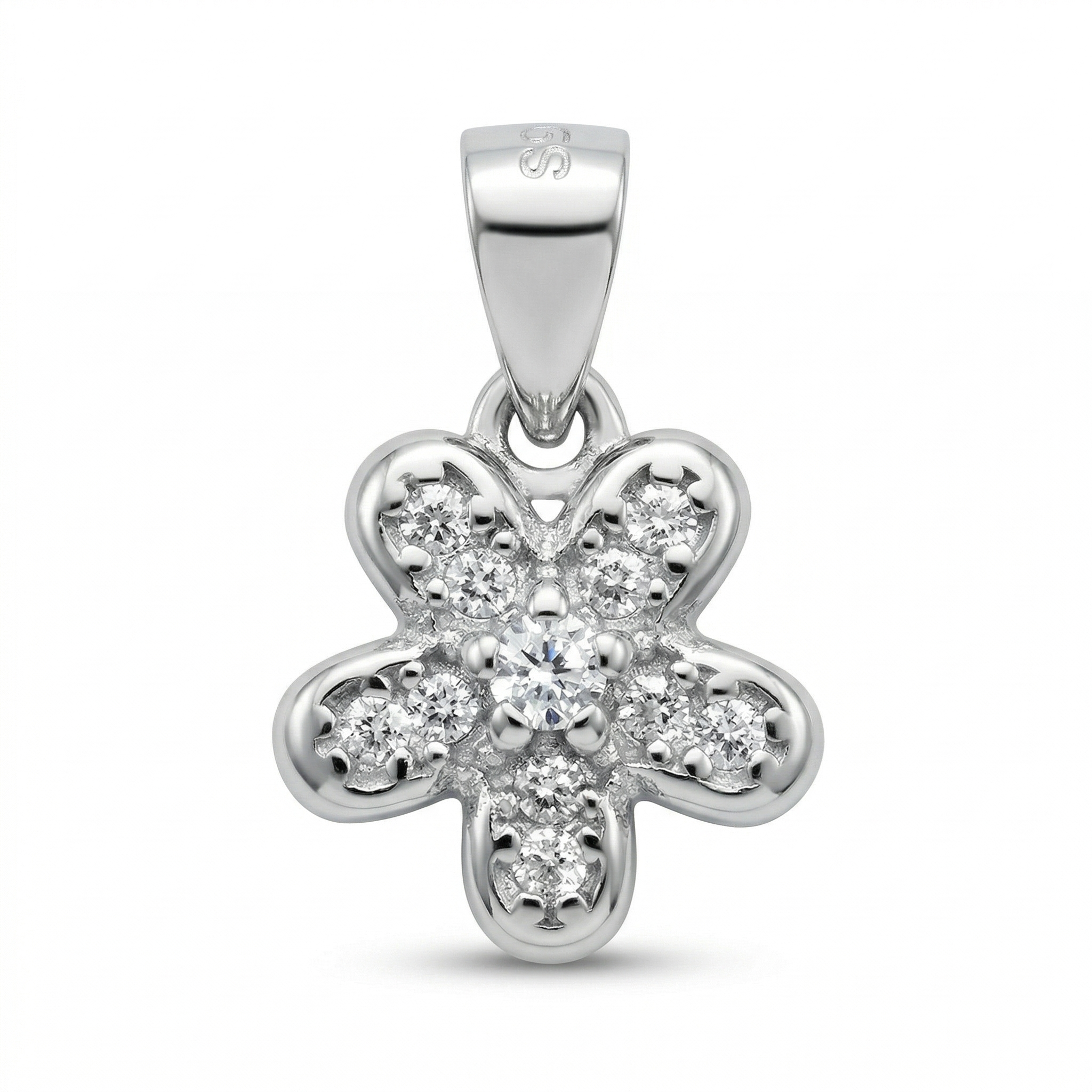 Silvme Pure 925 Sterling Silver Bloom Pendant for Women & Girls