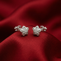 Star Stone-Set Stud Earrings, close-up detail