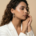 Oxidised Floral Jhumka Earrings, additional product view 7
