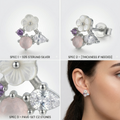 Blossom Breeze Pastel-Cluster Stud Earrings, additional product view 5