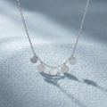 Silvme Multi Disc Pendant Necklace in 925 sterling silver, ready for everyday styling, refined silver accessory