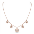 925 sterling silver Heart Circle Pendant Necklace by Silvme, an elegant accessory for her, minimal modern styling
