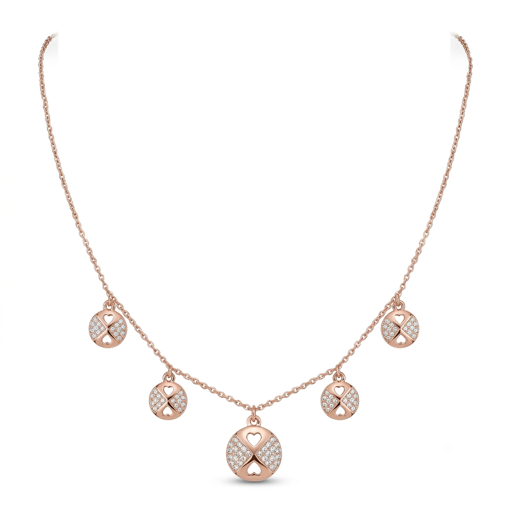 925 sterling silver Heart Circle Pendant Necklace by Silvme, an elegant accessory for her, minimal modern styling