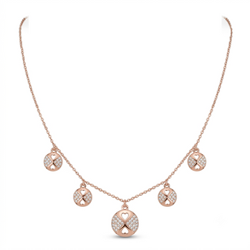 925 sterling silver Heart Circle Pendant Necklace by Silvme, an elegant accessory for her, minimal modern styling