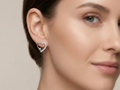 Heart & Star Stone-Set Stud Earrings, additional product view 4