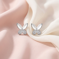 Butterfly Stone-Set Stud Earrings, additional product view 8