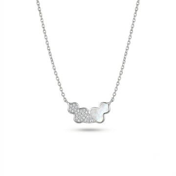 Silvme Teardrop Pendant Necklace in 925 sterling silver, jewellery for women, a gift-worthy silver piece