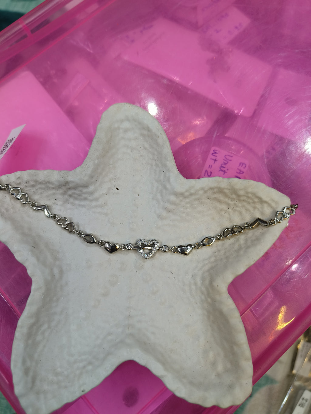 Silvme 925 Sterling Silver Heart Bracelet for Women | Handcrafted Timeless Silver Heart Bracelet