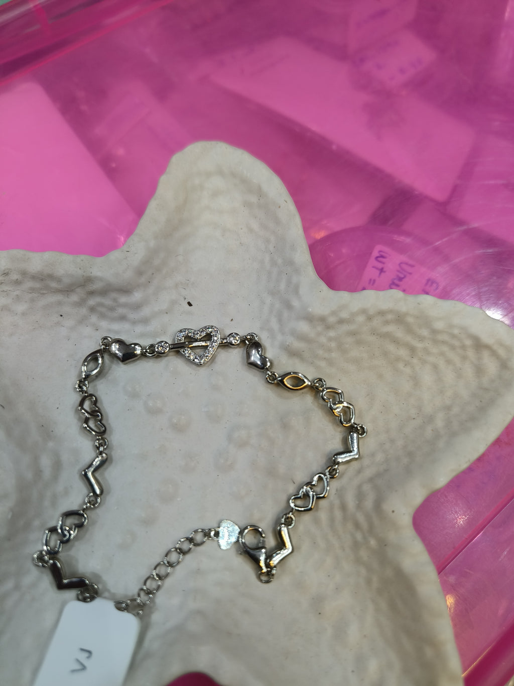 Silvme 925 Sterling Silver Heart Bracelet for Women | Handcrafted Timeless Silver Heart Bracelet