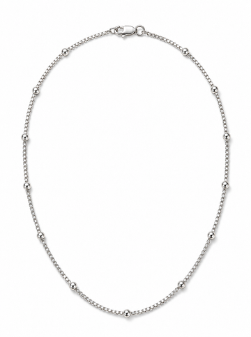 Silvme 925 Sterling Silver Box Chain, Approx. 4.68 g, for Women and Men
