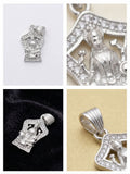Gift-ready Silvme Devi Lakshmi Pendant, a 925 silver silver pendant for her, refined silver accessory