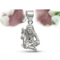 Silvme Divine Deity Pendant with its softly polished 925 silver surface, luxury silver design