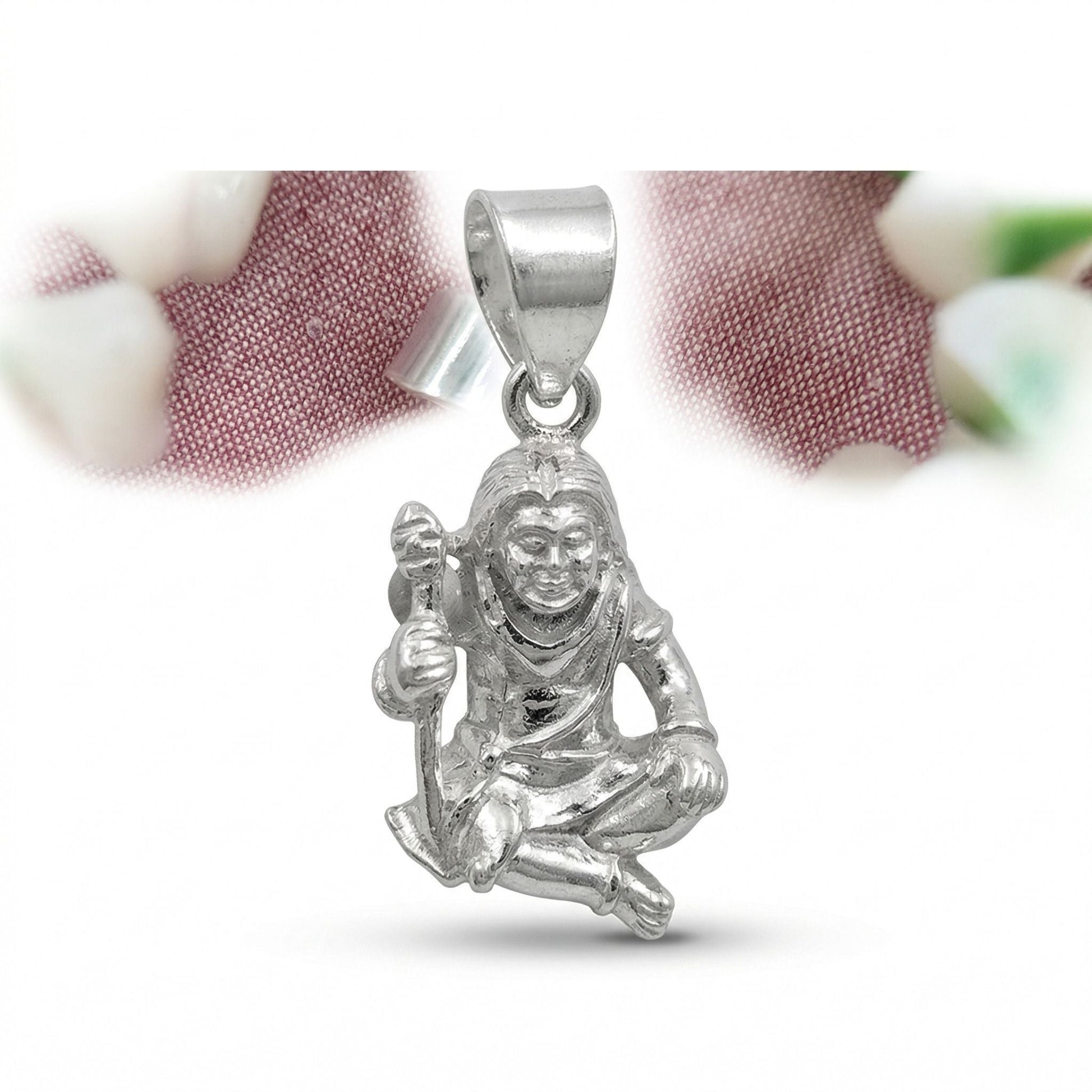 Silvme Divine Deity Pendant with its softly polished 925 silver surface, luxury silver design
