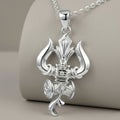 Silvme Trishul Pendant featuring 925 sterling silver 925 purity, 925 silver jewellery, refined silver accessory