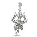 Silvme Pure 925 Sterling Silver Trishul Pendant for Women