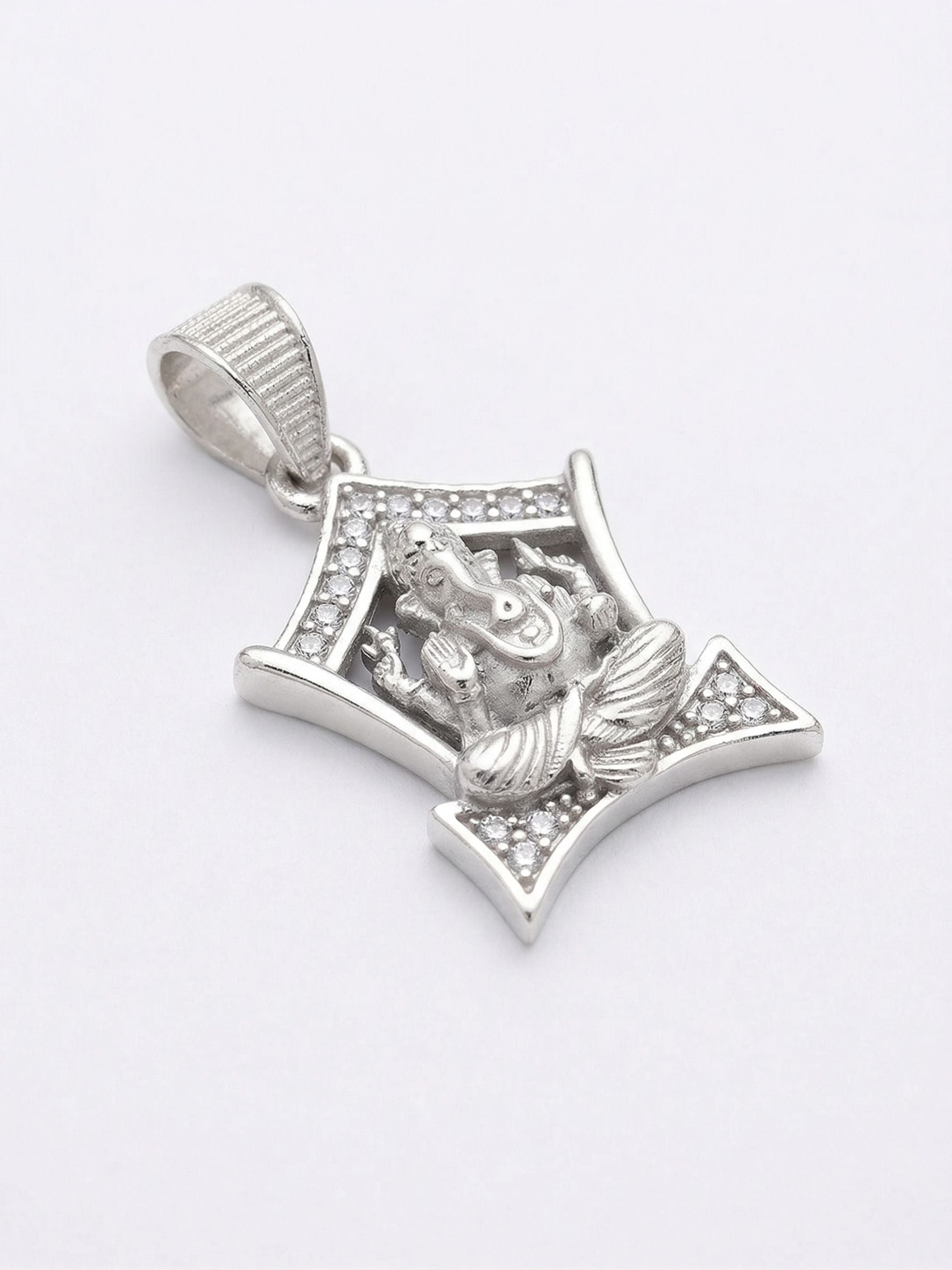 925 sterling silver Shri Ganesha Pendant by Silvme, an elegant accessory for her, timeless everyday elegance