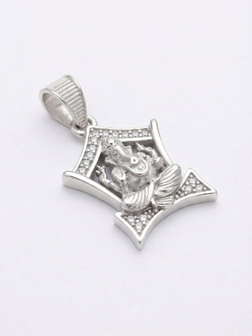 925 sterling silver Shri Ganesha Pendant by Silvme, an elegant accessory for her, timeless everyday elegance
