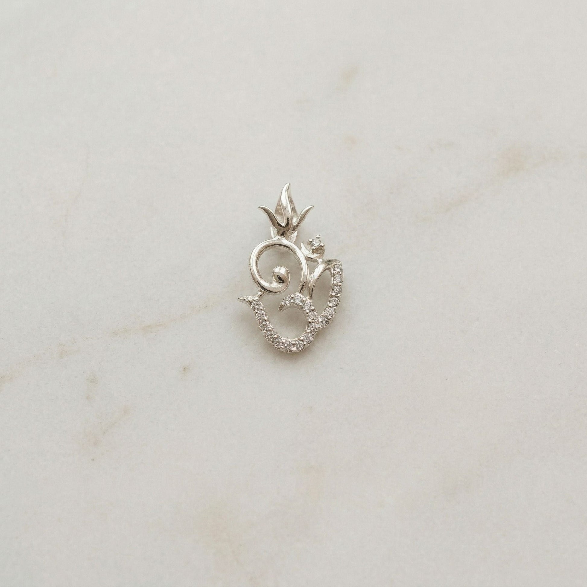 925 silver OM Pendant by Silvme, made for party wear, a graceful gift for her for women