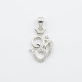 Silvme Pure 925 Sterling Silver OM Pendant for Women