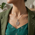 Silvme OM Pendant with its softly polished 925 silver surface, premium silver jewellery, ideal as an anniversary gift