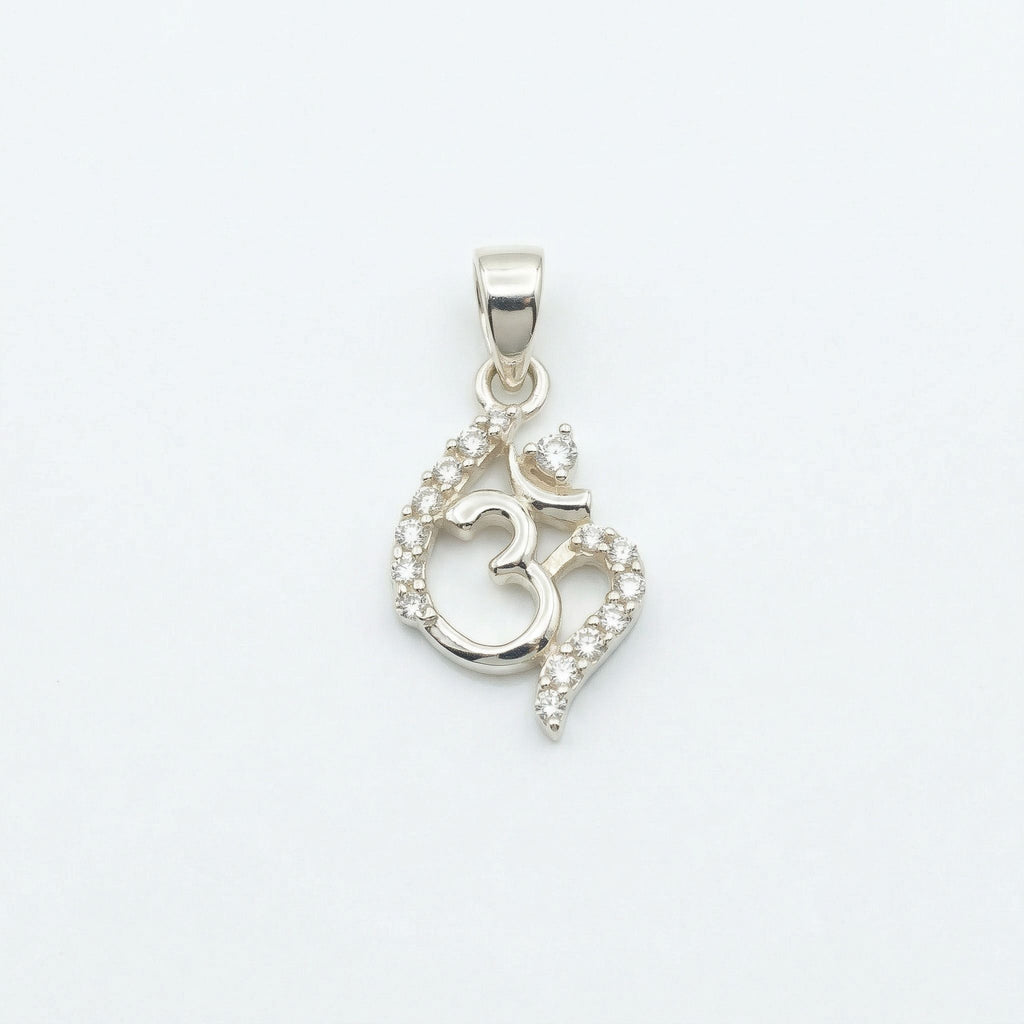 Silvme Pure 925 Sterling Silver OM Pendant for Women