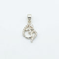 Silvme Pure 925 Sterling Silver OM Pendant for Women
