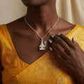 Silvme Mahadev Pendant showcasing its mahadev pendant design in 925 silver, ideal for party wear