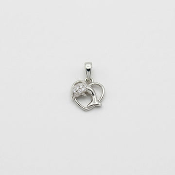 Silvme Dolphin Heart Pendant in 925 sterling silver, jewellery for women, minimal modern styling