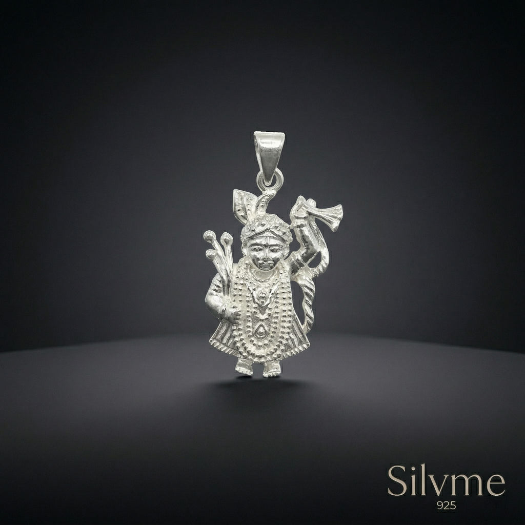 Silvme Krishna Ji 925 Silver Pendant — View 5